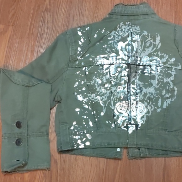 BB Dakota Distressed Moto Crop Jacket - Picture 2 of 8